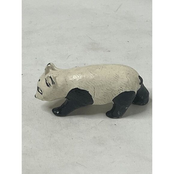 JoHillCo Vintage Hollow Lead Zoo Walking Panda Rare Pre WW 2 Toy - Picture 1 of 8